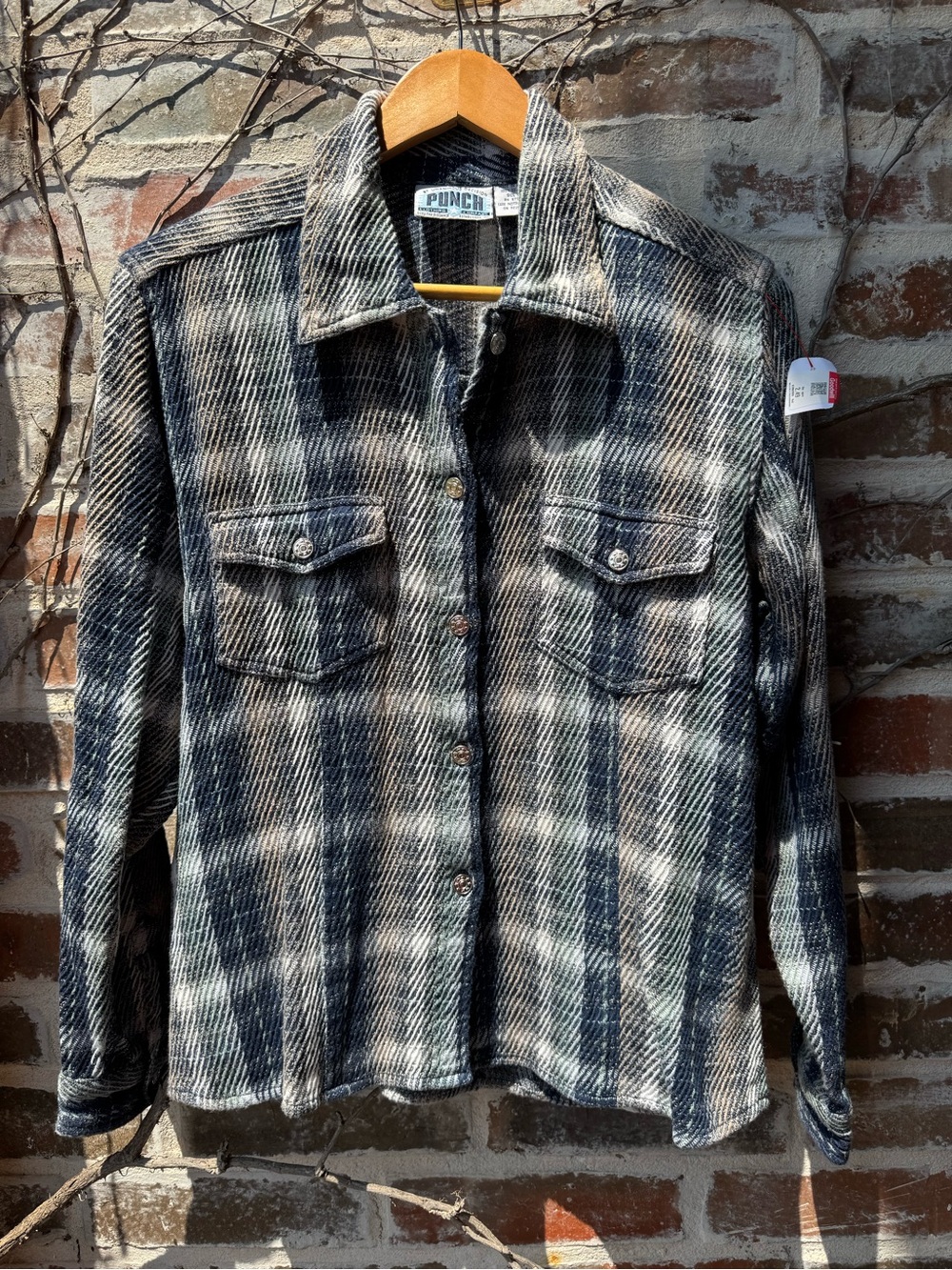 🖤 Vintage Late 90s/Y2K Punch Plaid Shacket Tad L/Modern Medium🖤